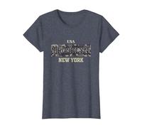 Brooklyn NY Vibes Outfit Shirts, Cool Brooklyn New York City Camiseta, Mujer, Azul Jaspeado, L