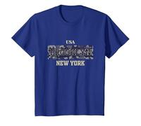 Brooklyn NY Vibes Outfit Shirts, Cool Brooklyn New York City Camiseta, Niños, Azul Real, 12 años