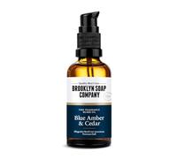 Brooklyn Soap Company, Aceite para barba de 50 ml, color azul ámbar y cedro, para el cuidado diario de la barba, ideal como regalo para hombres