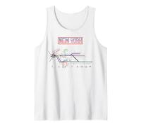 Brooklyn Tren Long Island Ferrocarril Carretera Tren Transporte Ferro Camiseta sin Mangas