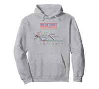 Brooklyn Tren Long Island Ferrocarril Carretera Tren Transporte Ferro Sudadera con Capucha