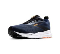 BROOKS Trace 4, Sneaker Hombre, Peacoat/Negro/Naranja Pop, 43 EU