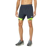 BROOKS 211405044 Run Visible 5" 2-in-1 Short Shorts Hombre Asphalt/Nightlife Tamaño 25