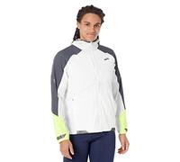 BROOKS 211406134 Run Visible Convertible Jacket Jacket Hombre White/Asphalt/Nightlife Tamaño 40