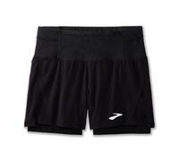 Pantalón de running brooks high point 5" 2-in-1 hombre negro S