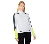 BROOKS 221564134 Run Visible 1/2 Zip Jacket Mujer White/Asphalt/Nightlife Tamaño 25