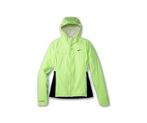 BROOKS 221608751 High Point Waterproof Jacket Jacket Mujer Lime/Navy Tamaño 25