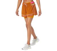 BROOKS 221611290 High Point 3" 2-in-1 Short Shorts Mujer Hazelwood/Ochre/Fuchsia Tamaño 30
