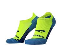 BROOKS 280498703 Ghost No Show Socks Unisex Adult Neon Yellow/Navy Tamaño 25