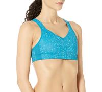 BROOKS 350081464 Drive Convertible Run Bra Sports Bra Mujer Lagoon Speckle Print Tamaño 0321E