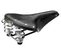 Brooks B67 Sillín de Bicicleta Cromo Muelles Cuero Negro