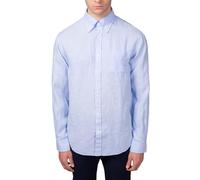 Brooks Brothers - Camisa de hombre Button-Down de lino, azul claro, XL