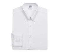 Brooks Brothers- Camisa de vestir blanca Slim Fit Non-Iron Stretch de algodón Supima Twill con cuello abotonado- Shirts- Hombre- Blanco- XL- Camisa de vestir blanca Slim Fit Non-Iron Stretch de algodó