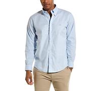 Brooks Brothers Camisa Deportiva de Manga Larga con Botones para Hombre, no Necesita Planchado, Azul Claro, XL