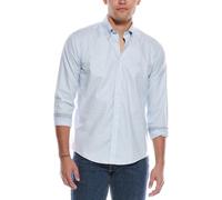 Brooks Brothers Camisa Deportiva Oxford elástica de Manga Larga para Hombre, no Necesita Planchado, Color Liso, no Necesita Planchado, Camisa Deportiva de Manga Larga sólida, Azul Claro, L