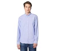 Brooks Brothers Camisa Oxford Friday para Hombre, Azul Liso, XL