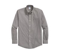 Brooks Brothers- Camisa Oxford Slim Fit Elástica Supima Sin Planchado con Cuello Abotonado- Shirts- Hombre- Gris- L- Camisa Oxford Slim Fit Elástica Supima Sin Planchado con Cuello Abotonado