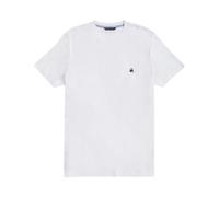 Brooks Brothers- Camiseta de Cuello Redondo con Logo en Algodón Supima Lavado- Tops- Hombre- Blanco- M- Camiseta de Cuello Redondo con Logo en Algodón Supima Lavado
