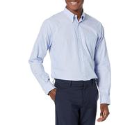 Brooks Brothers Camiseta Deportiva de Manga Larga para Hombre Friday con Cuello Abotonado, Light Blue, XL