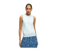 Brooks Brothers- Camiseta sin Mangas de Jersey de Algodón Supima- Tops- Mujer- Azul- M- Camiseta sin Mangas de Jersey de Algodón Supima