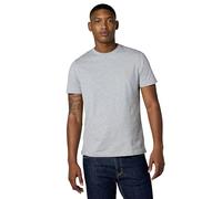Brooks Brothers Camiseta Supima de algodón de Manga Corta con Cuello Redondo para Hombre, Luz Heather Gris, XL