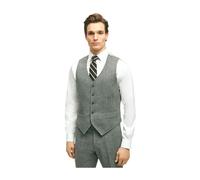 Brooks Brothers - Chaleco de Lana Gris Medio - Suits - Hombre - Gris - XL -