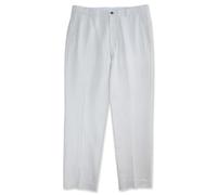 Brooks Brothers Clark Fit Baird McNutt - Pantalones chinos de lino y algodón para hombre, 103192 Gris claro, 38W x 32L