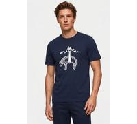 Brooks Brothers Cotton T-shirt Open Blue Talla: M | Camisetas con Decoración Impresa Outlet | Hombre | Azul