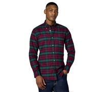 Brooks Brothers Men's Long Sleeve Flannel Shirt, Burgundy Multi