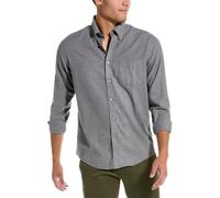 Brooks Brothers Men's Long Sleeve Flannel Shirt, Grey