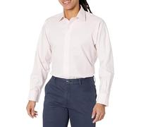 Brooks Brothers Men's Non-Iron Stretch Twill Solid Ainsley Spread Collar Dress Shirt, Light Pink