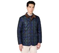Brooks Brothers Men's Quilted Pattern Walking Coat, Navy Multi