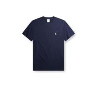 Brooks Brothers Men's Supima Cotton Short Sleeve Crewneck Logo T-Shirt, Navy