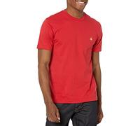 Brooks Brothers Men's Supima Cotton Short Sleeve Crewneck Logo T-Shirt, Red