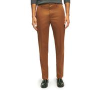 Brooks Brothers Pantalones Chinos de Ajuste Regular, elásticos, Ligeros, para Hombre, Marrón, 36W x 32L