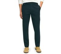 Brooks Brothers Pantalones chinos elásticos de popelina de algodón para hombre, Azul marino, 40W x 32L