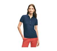 Brooks Brothers- Polo de Piqué Elástico de Algodón Supima- Tops- Mujer- Azul- XS- Polo de Piqué Elástico de Algodón Supima