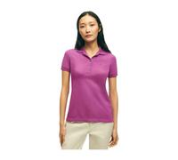 Brooks Brothers- Polo de Piqué Elástico de Algodón Supima- Tops- Mujer- Púrpura- M- Polo de Piqué Elástico de Algodón Supima
