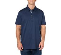 Brooks Brothers Polo elástico de manga corta para hombre, Azul marino, Medium