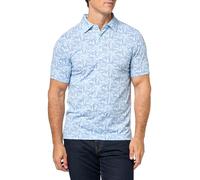 Brooks Brothers Polo KNT Perf Hawaii Print para hombre, Azul, Large