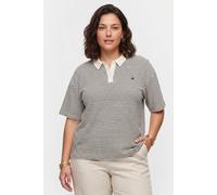 Brooks Brothers Striped Linen-cotton Jersey Polo With Logo White Talla: M | Polos Outlet | Mujer | Blanco