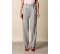 Brooks Brothers Wool Blend Stretch Pleated Trousers Light Grey Talla: 40 | Pantalones Formales Outlet | Mujer | Gris