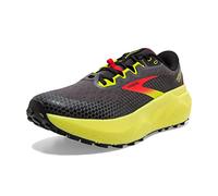 Brooks Caldera 6, Zapatillas Hombre, Negro (Rojo Fuego Amarillo Llameante), 42.5 EU