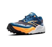 BROOKS Caldera 7, Sneaker Hombre, Ébano/Azul Mosaico/Naranja, 45 EU
