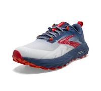 Brooks Calzado de Correr en montaña para Mujer Cascadia 17 (Medium), White/Navy/Bittersweet, 38.5 EU