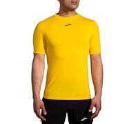Brooks Camiseta de Manga Corta Hombre High Point Amarillo - Marca EAN: 0195394374599 - Talla: M