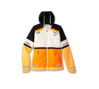 BROOKS 221689167 Run Visible Jacket 2.0 Jacket Mujer Ecru/Fluoro Flash/Black Tamaño 35