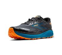 BROOKS Divide 5, Sneaker Hombre, Ébano/Azul Mosaico/Naranja, 42.5 EU