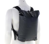 Brooks England Pickwick Cotton Canvas Small Mochila roll-top negro, algodón, unisex, 12L