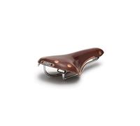 Silla De Bicicleta De Carretera Brooks Swift CHROME De Cuero MARRÓN